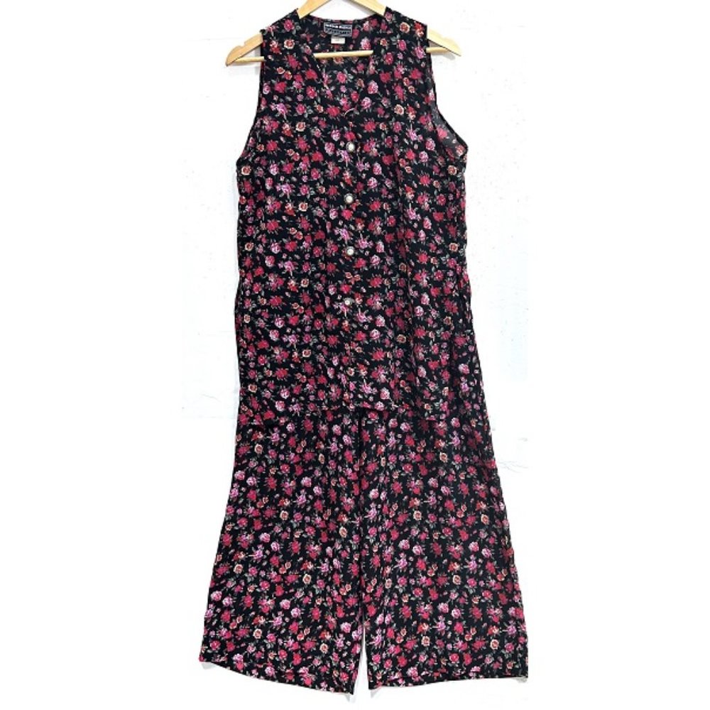 Detour Basics Collection Cherry Blossom Tunic Top and Pants Set